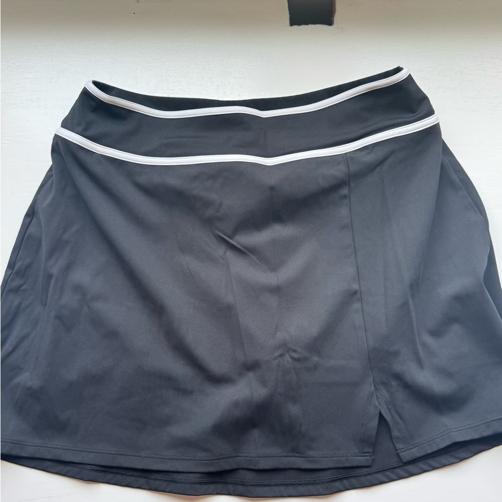 Black Skirt with White Trim